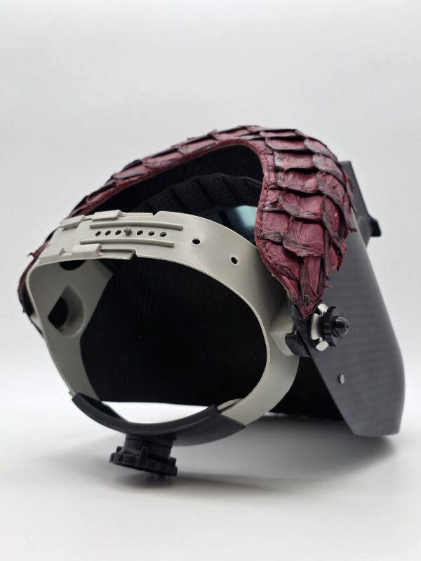 Carbon Fiber Red Fish Leather - Image 2