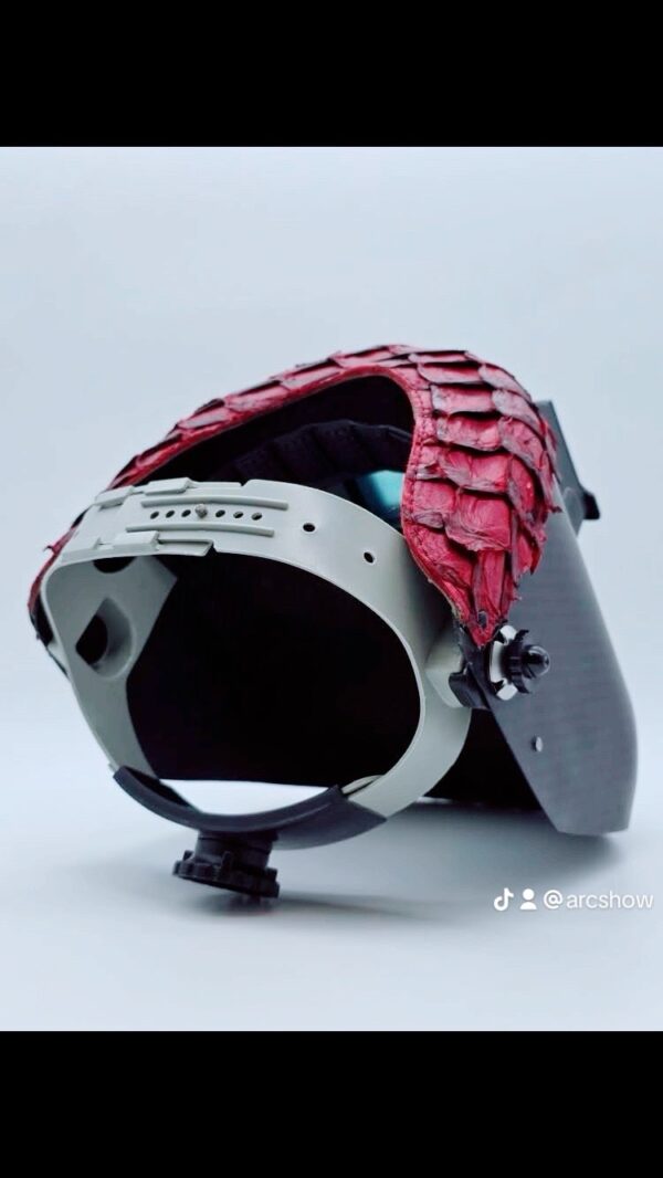 Carbon Fiber Red Fish Leather - Image 2