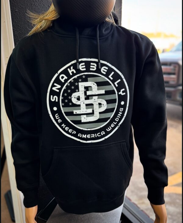 Black Hoddie Grey Flag Snakebelly