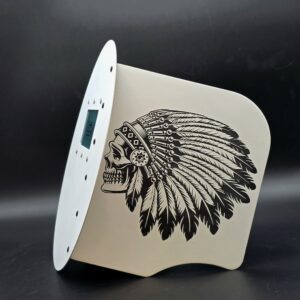 Carbon Fiber Pancake - Two piece - Native Skull