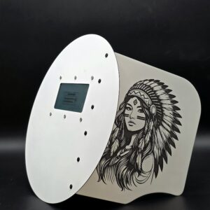 Carbon fiber Pancake - two piece - Native American Woman