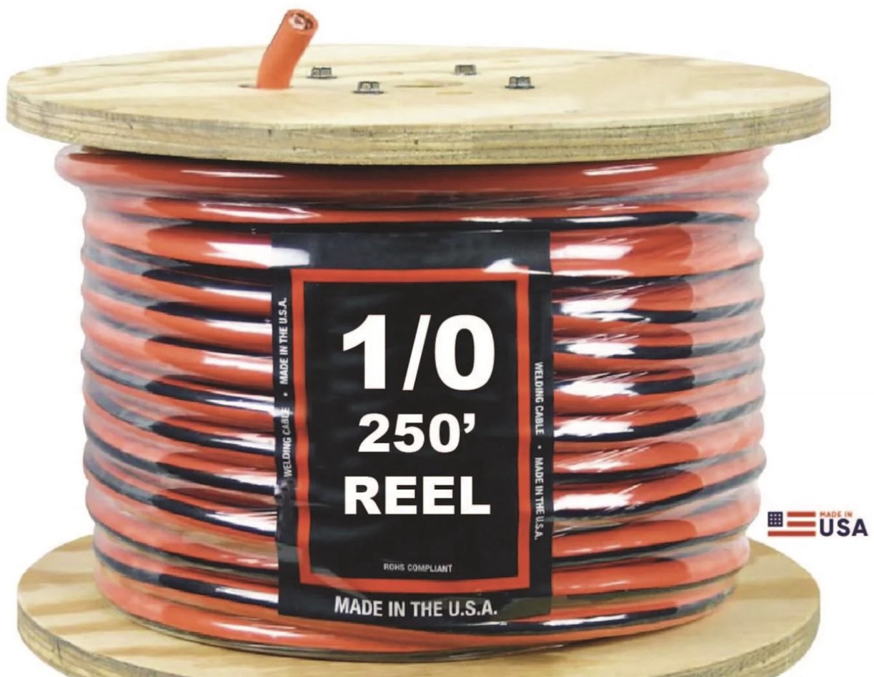 thumbnail image 2 of Direct Wire 25 Ft Red 1/0 AWG Welding & Battery Cable - Flex-A-Prene Made In USA 2 of 6